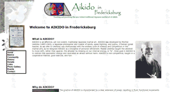 Desktop Screenshot of aikidoinfredericksburg.org